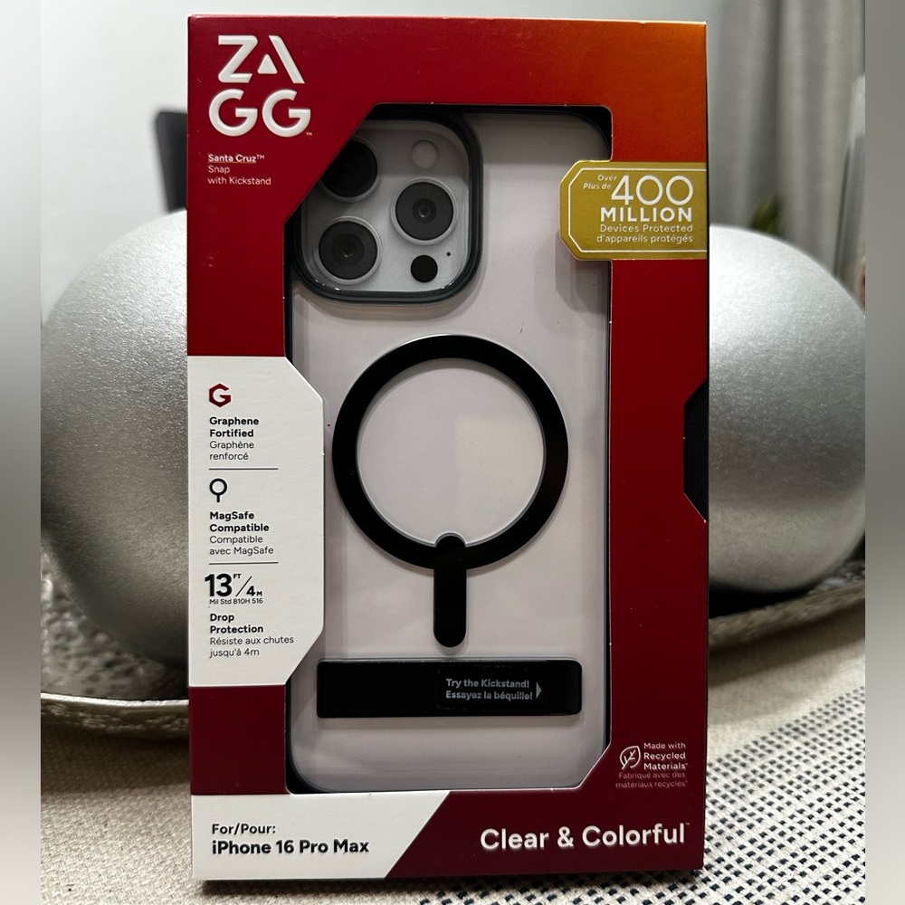 ZAGG Graphene Fortified iPhone 16 Pro Max Case - Black